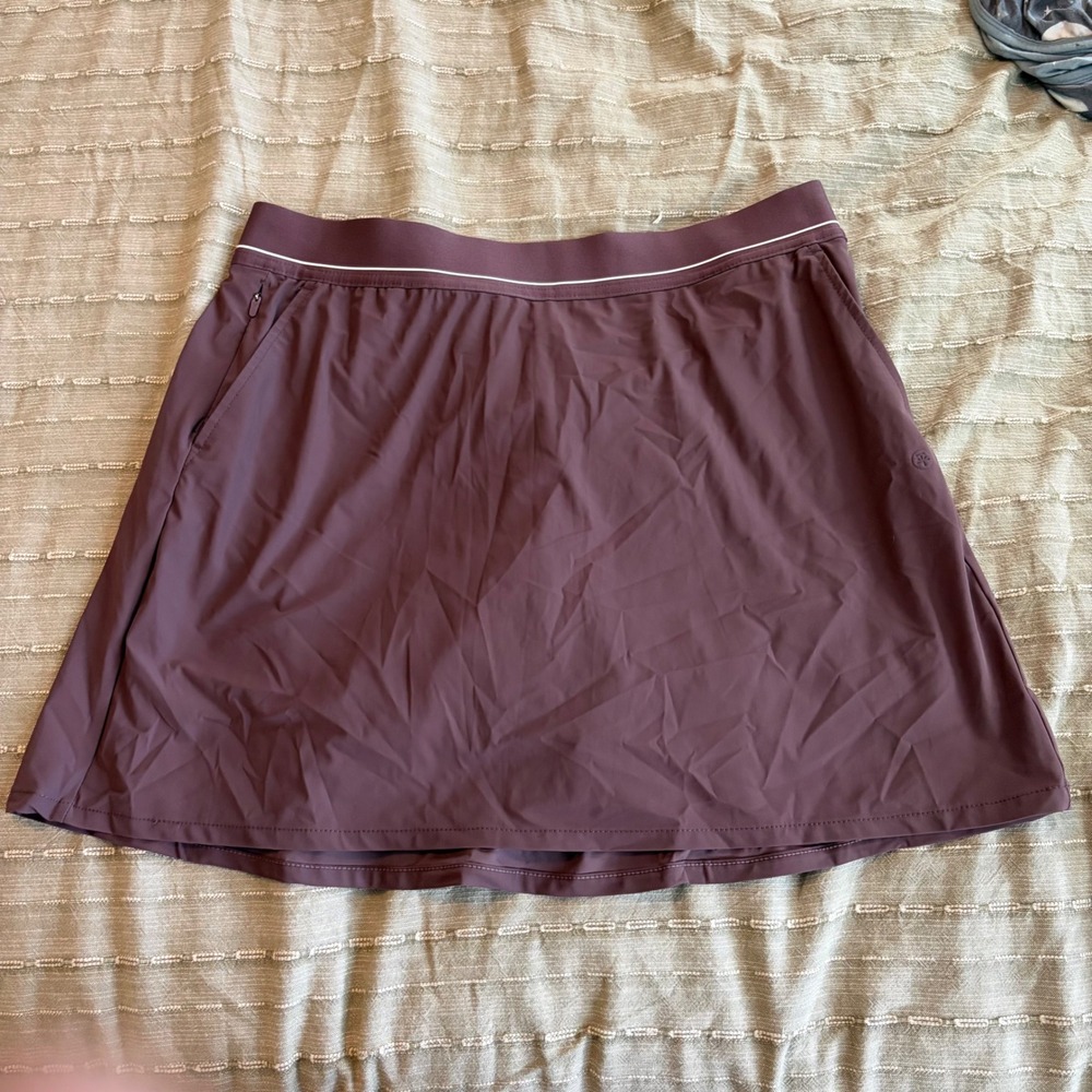 Soybu Womens Plum Purple Active Skort Built-in Shorts Size Large 1846731